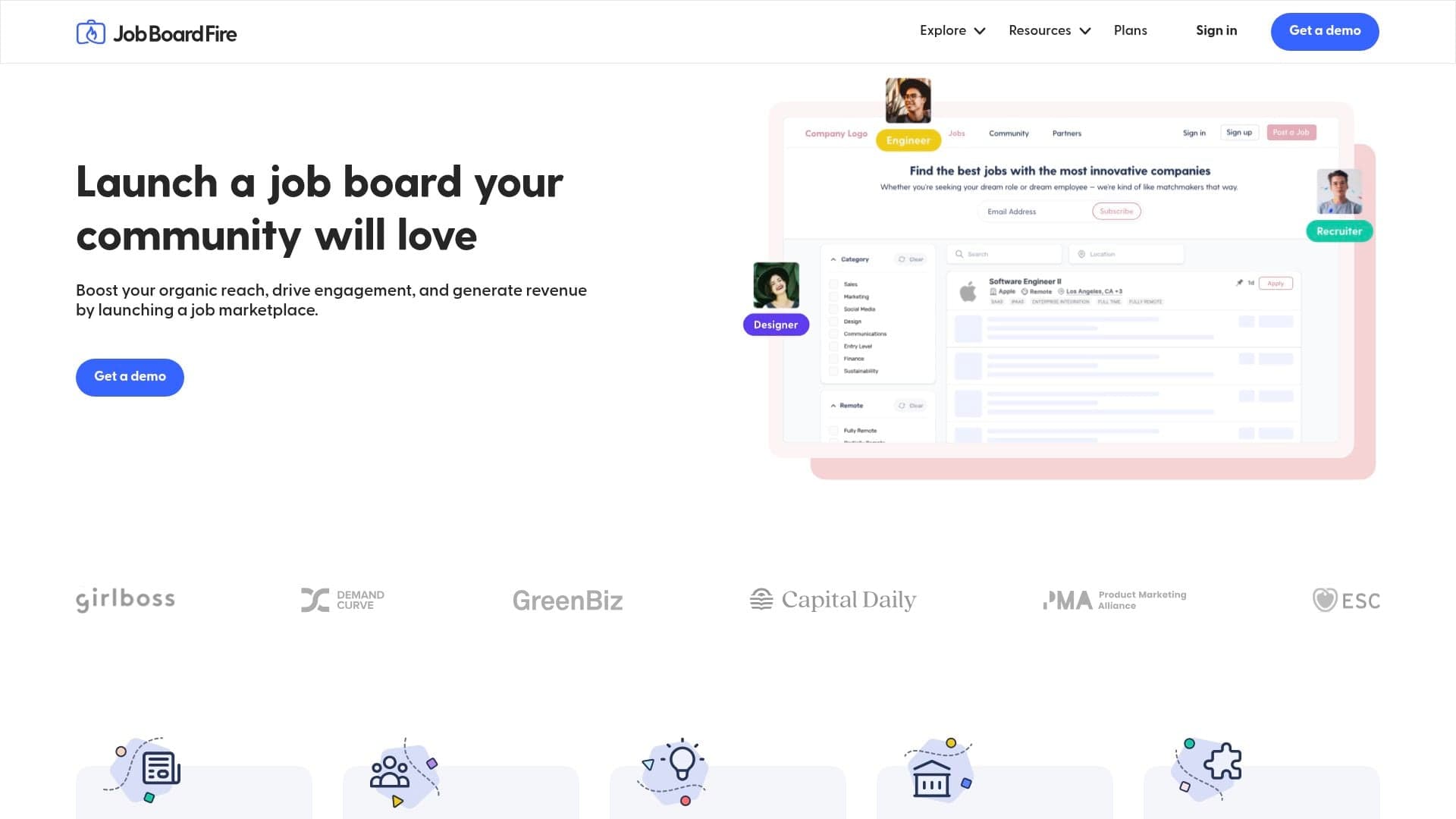 Job Board Fire screenshot