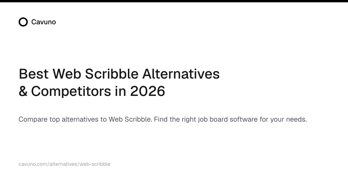 Best Web Scribble Alternatives & Competitors in 2026 | Cavuno