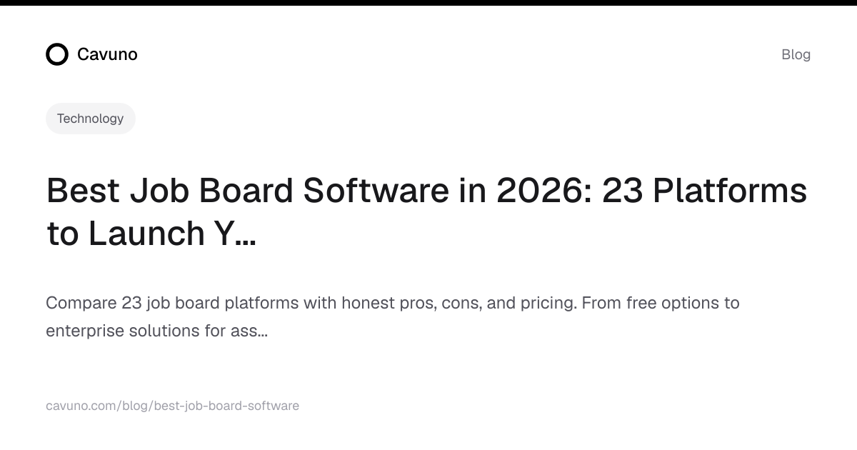 Best Job Board Software in 2026: 23 Platforms to Launch Your Own Job ...