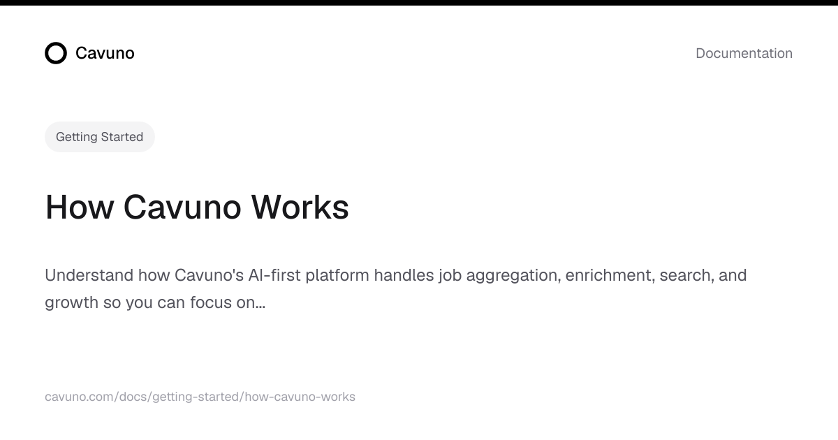 How Cavuno Works | Cavuno